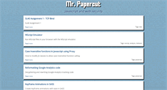 Desktop Screenshot of mrpapercut.com